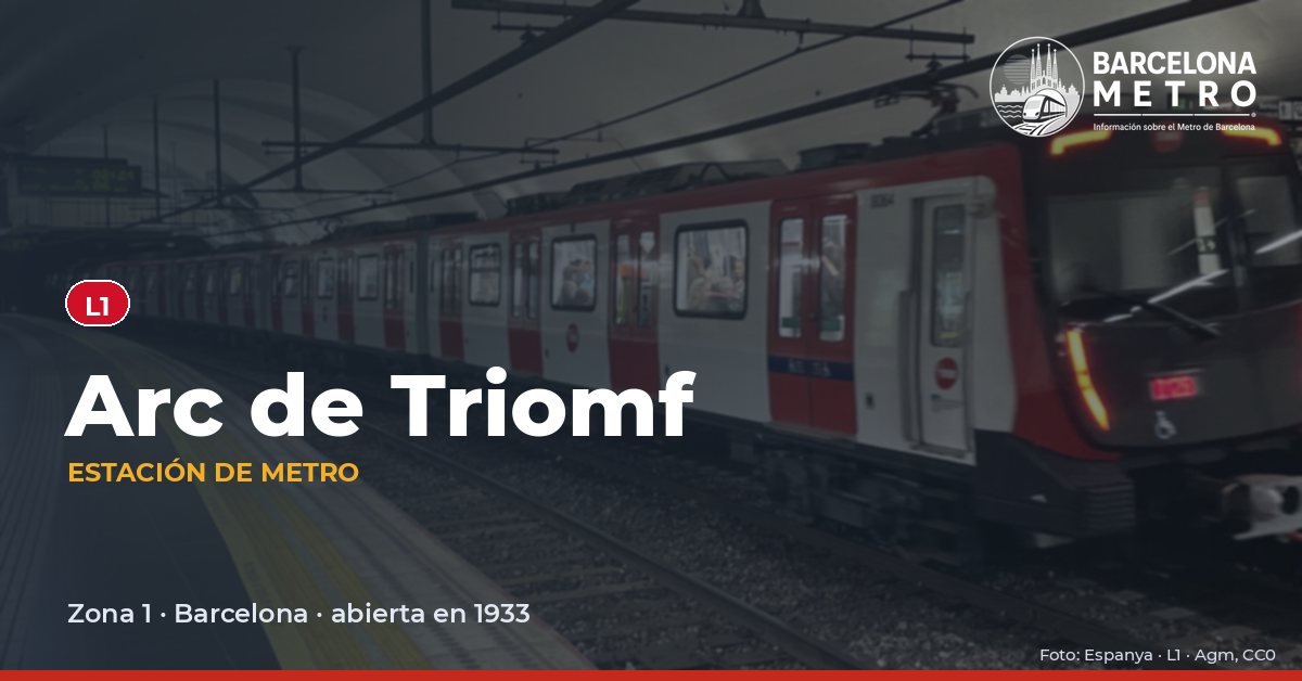 Estación de metro Arc de Triomf