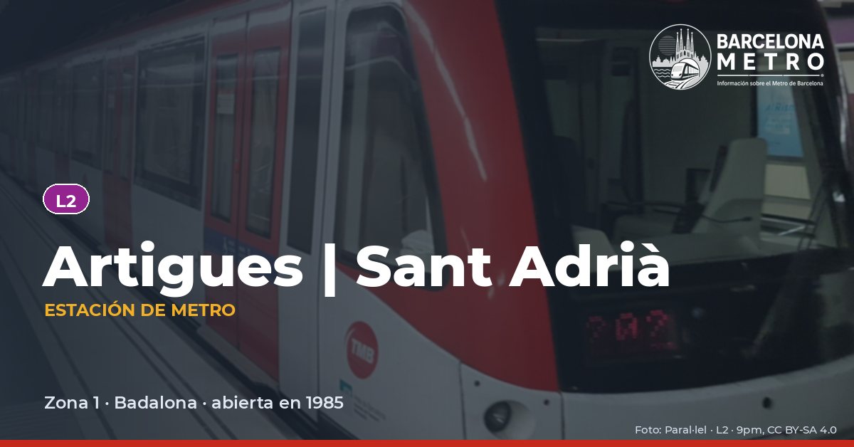 Estación de metro Artigues | Sant Adrià