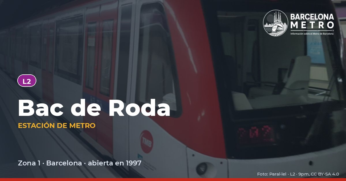 Estación de metro Bac de Roda