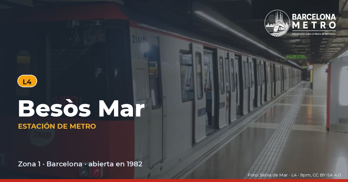 Estación de metro Besòs Mar