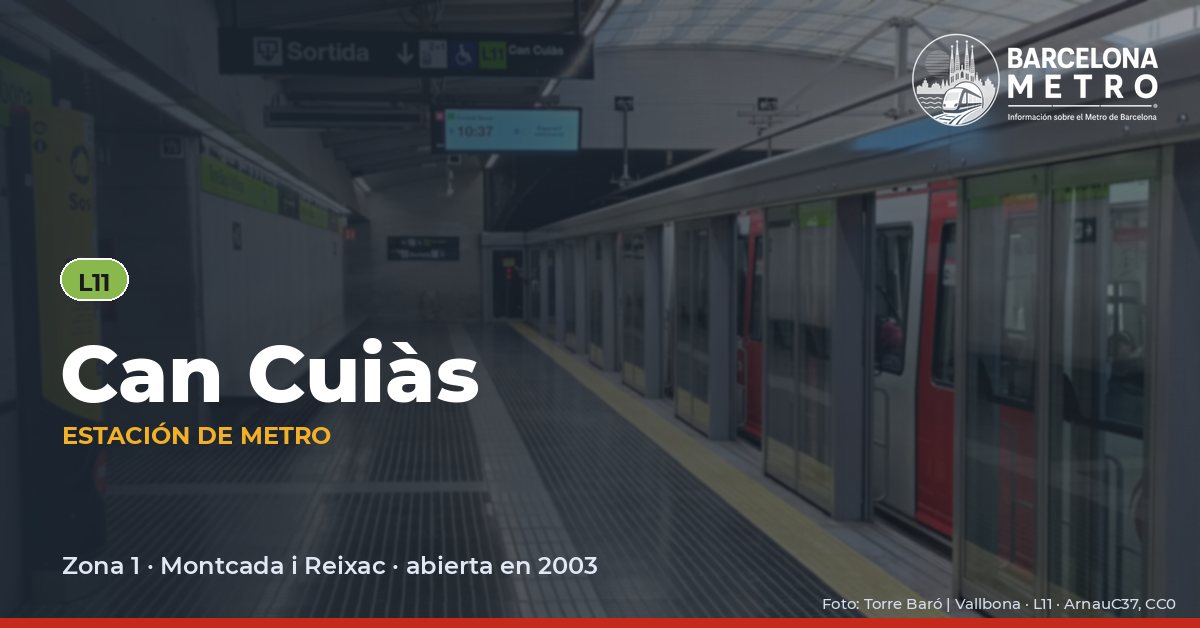Estación de metro Can Cuiàs