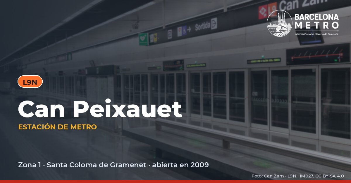 Estación de metro Can Peixauet