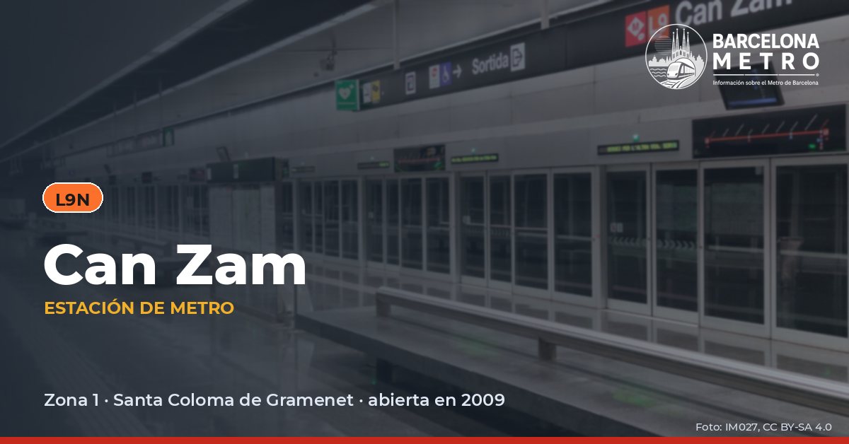 Estación de metro Can Zam