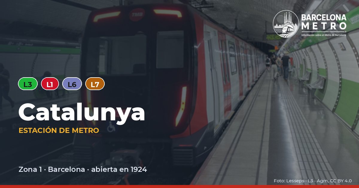 Estación de metro Catalunya