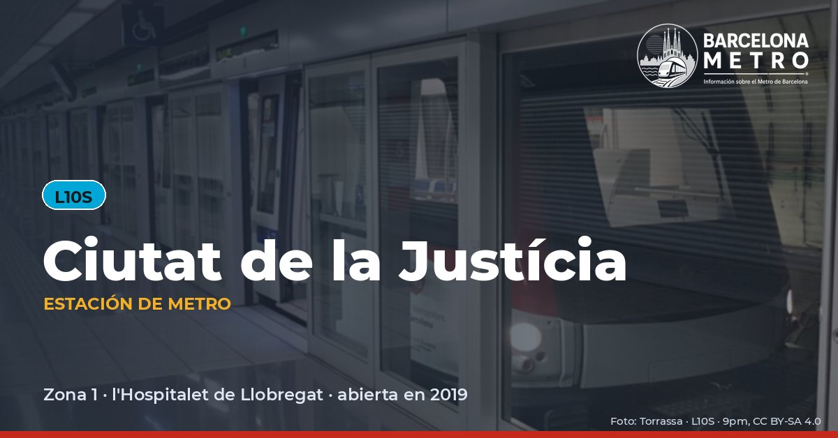 Estación de metro Ciutat de la Justícia