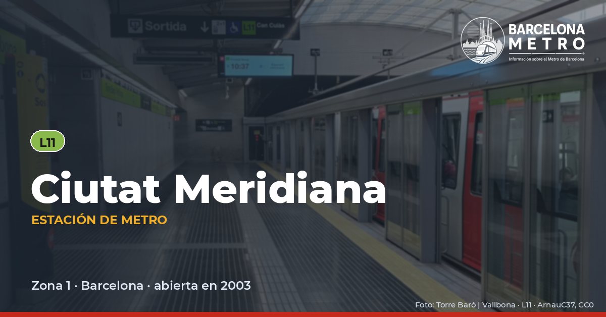 Estación de metro Ciutat Meridiana