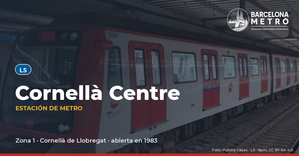 Estación de metro Cornellà Centre
