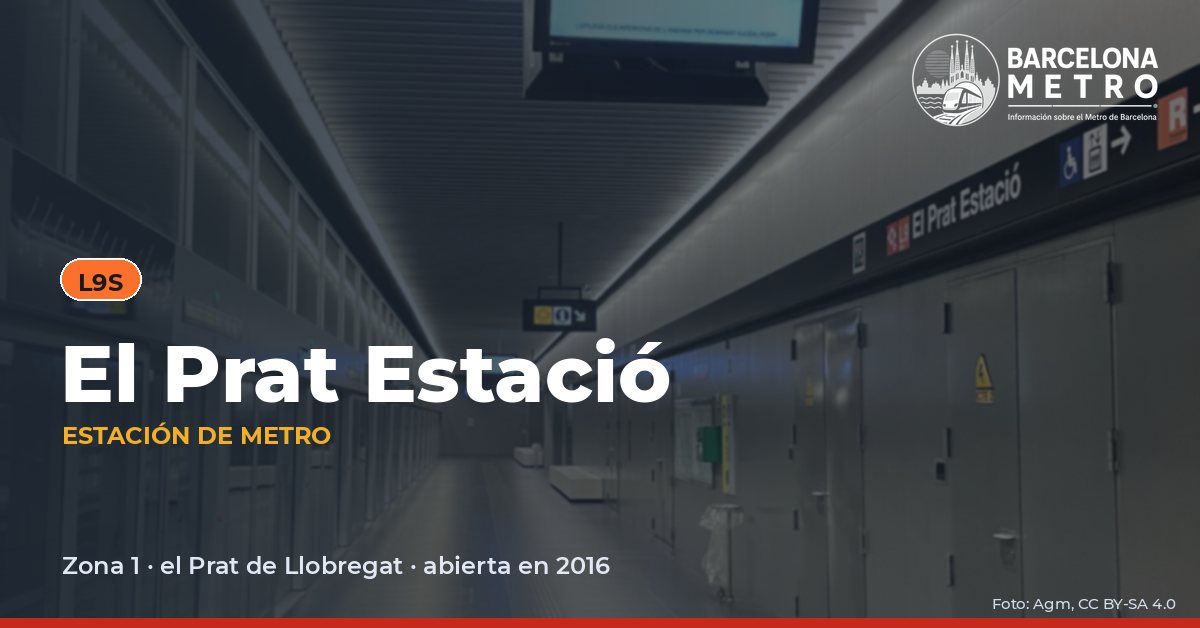 Estación de metro El Prat Estació