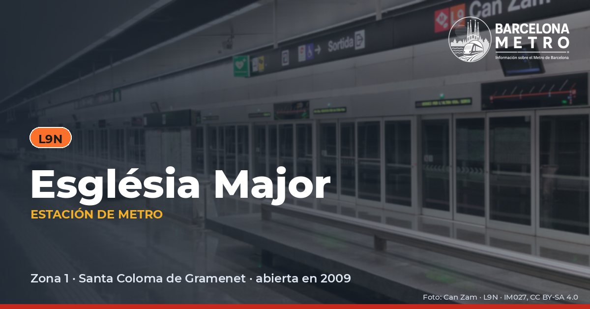 Estación de metro Església Major