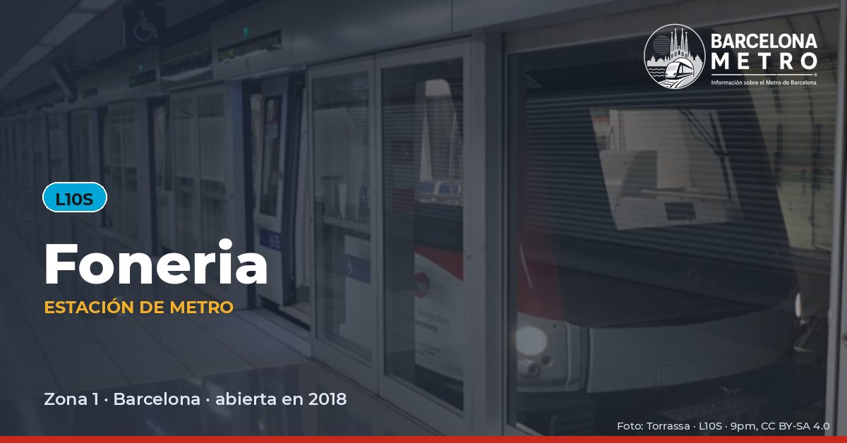 Estación de metro Foneria