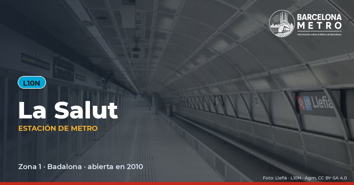 Estación de metro La Salut