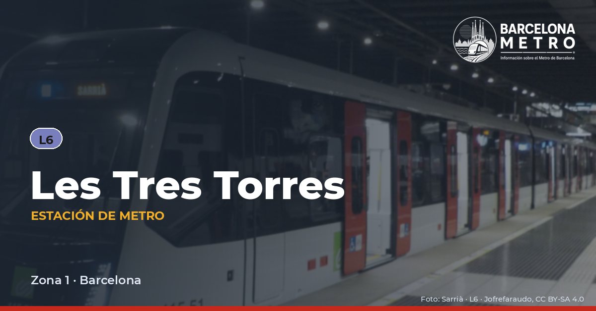Estación de metro Les Tres Torres