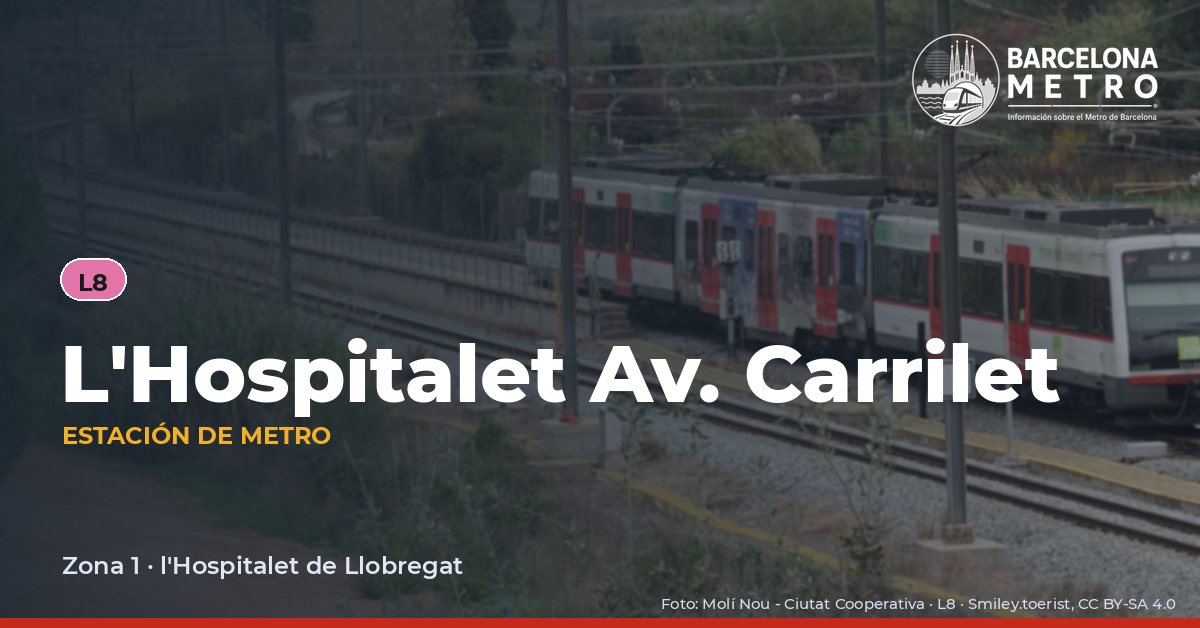Estación de metro L'Hospitalet Av. Carrilet