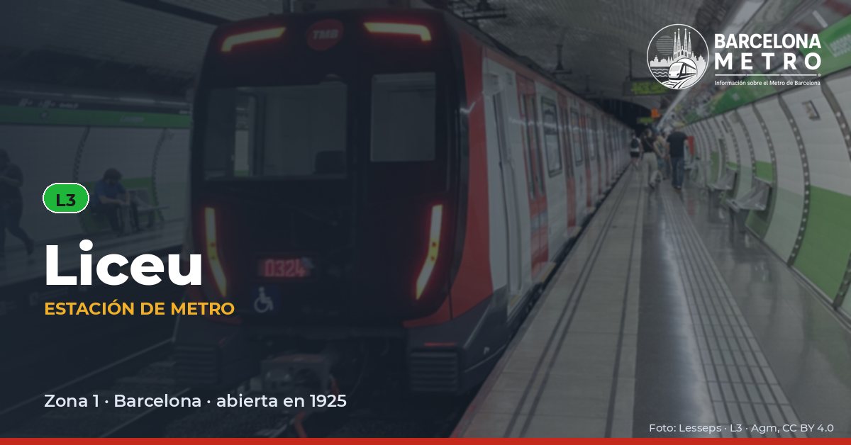 Estación de metro Liceu