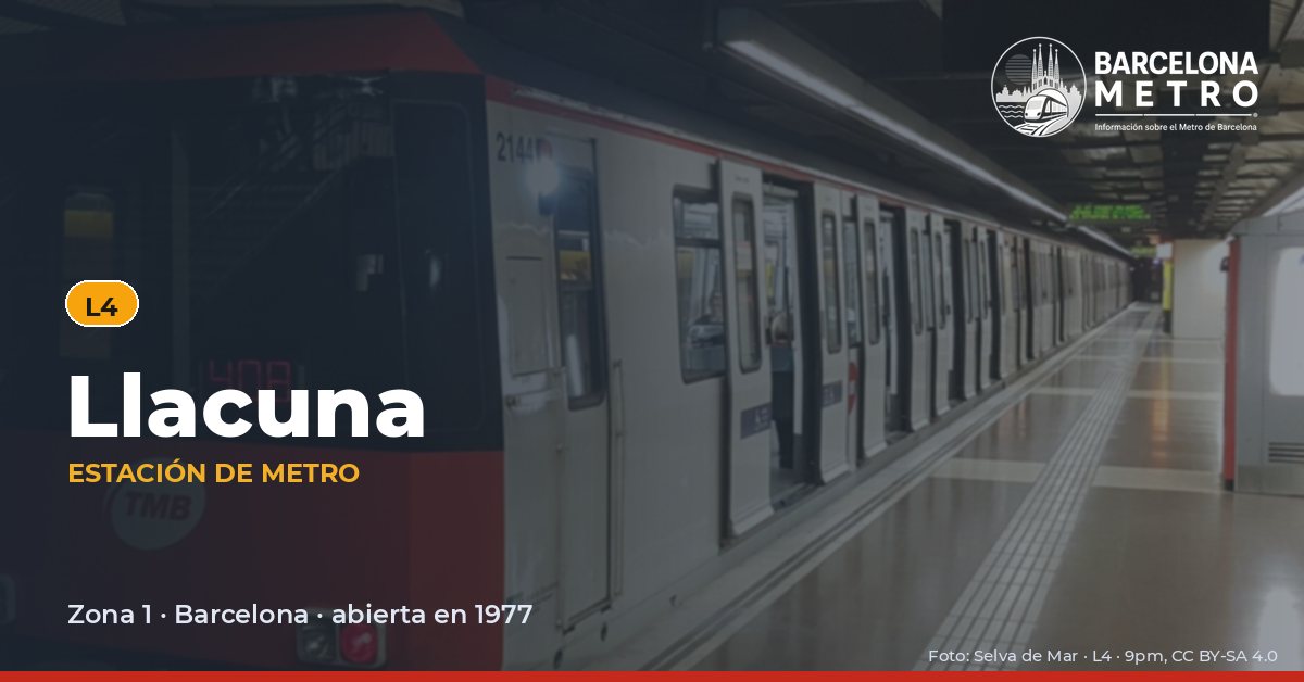 Estación de metro Llacuna