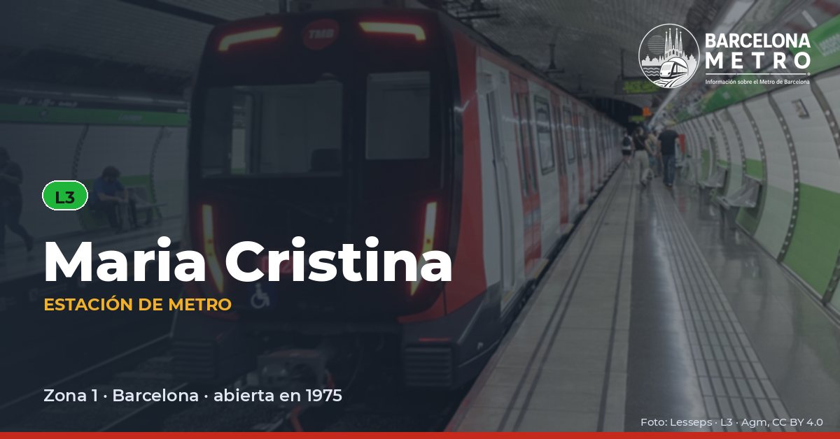 Estación de metro Maria Cristina