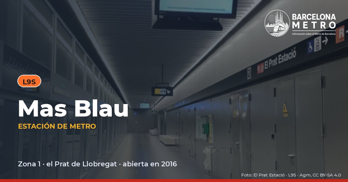 Estación de metro Mas Blau