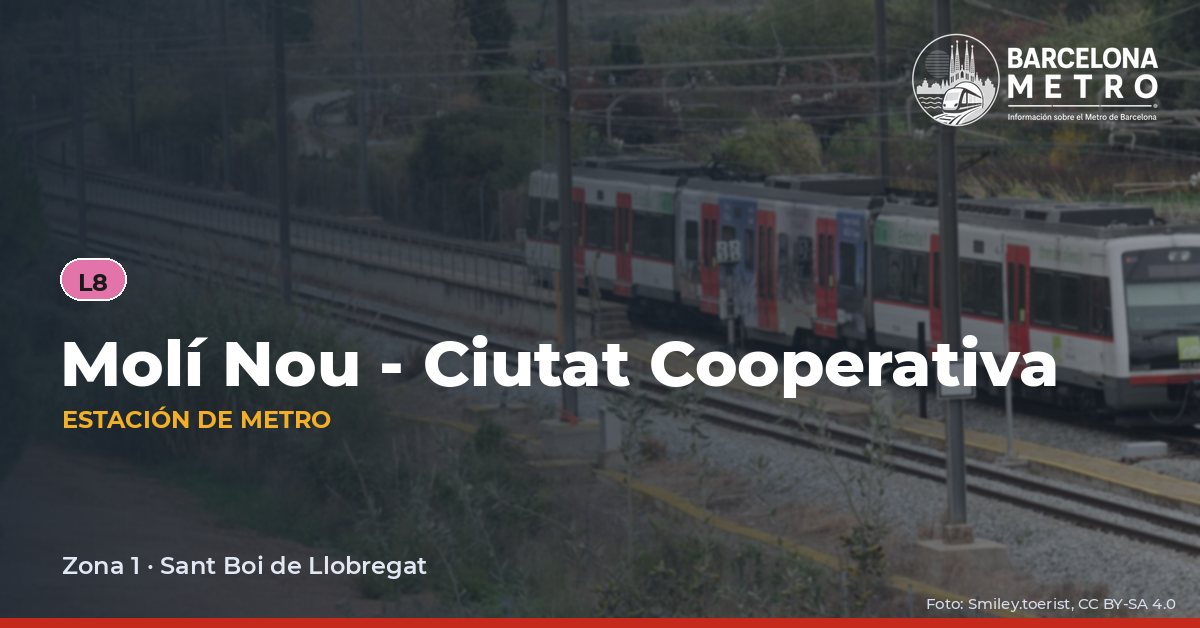 Estación de metro Molí Nou - Ciutat Cooperativa