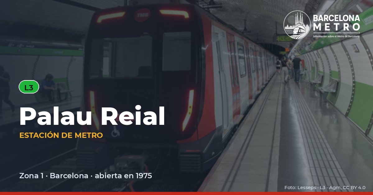 Estación de metro Palau Reial