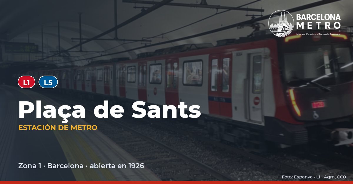 Estación de metro Plaça de Sants
