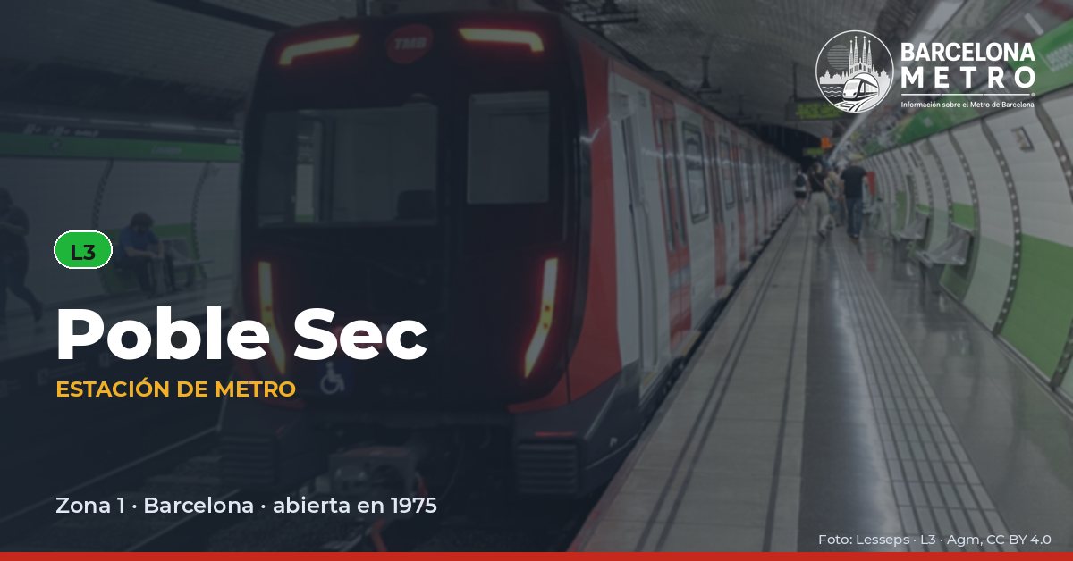 Estación de metro Poble Sec