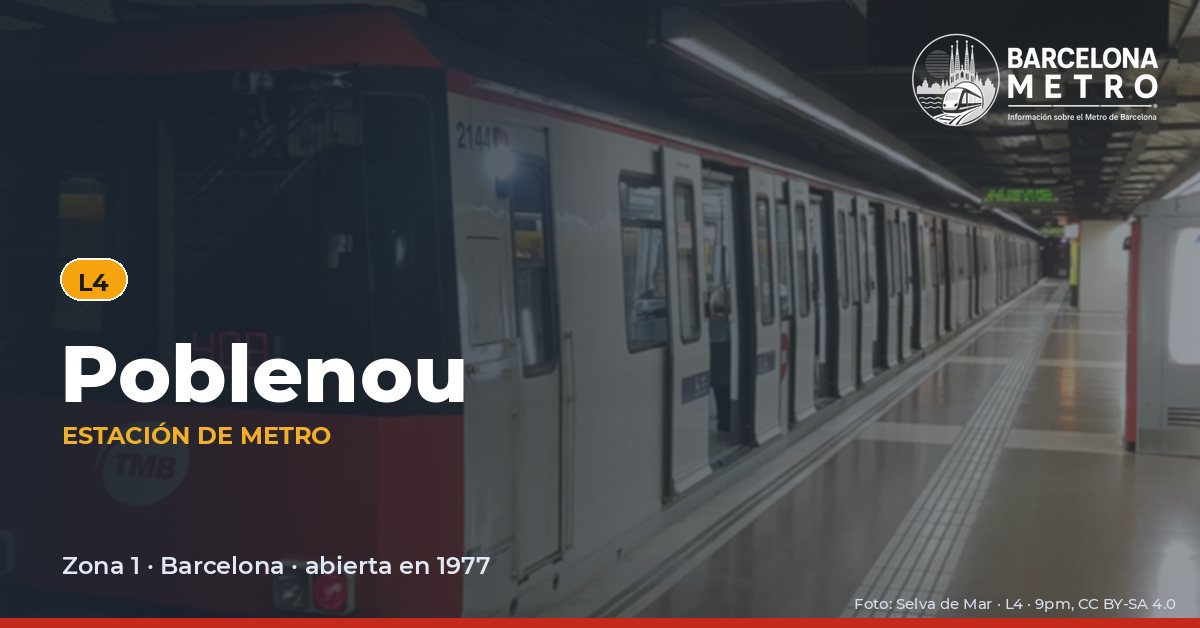 Estación de metro Poblenou