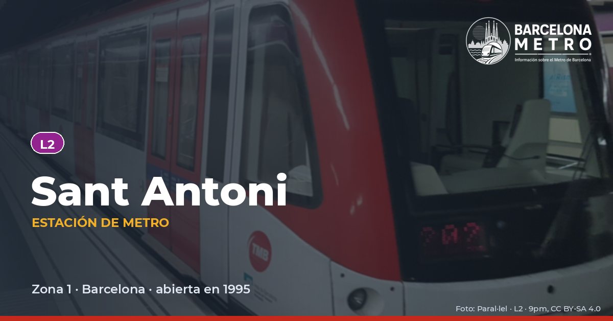 Estación de metro Sant Antoni