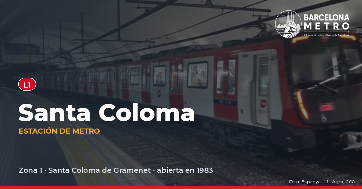 Estación de metro Santa Coloma