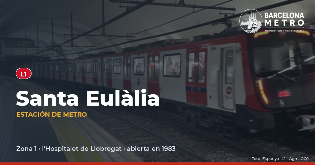 Estación de metro Santa Eulàlia