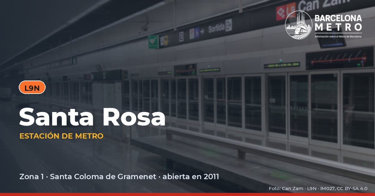 Estación de metro Santa Rosa