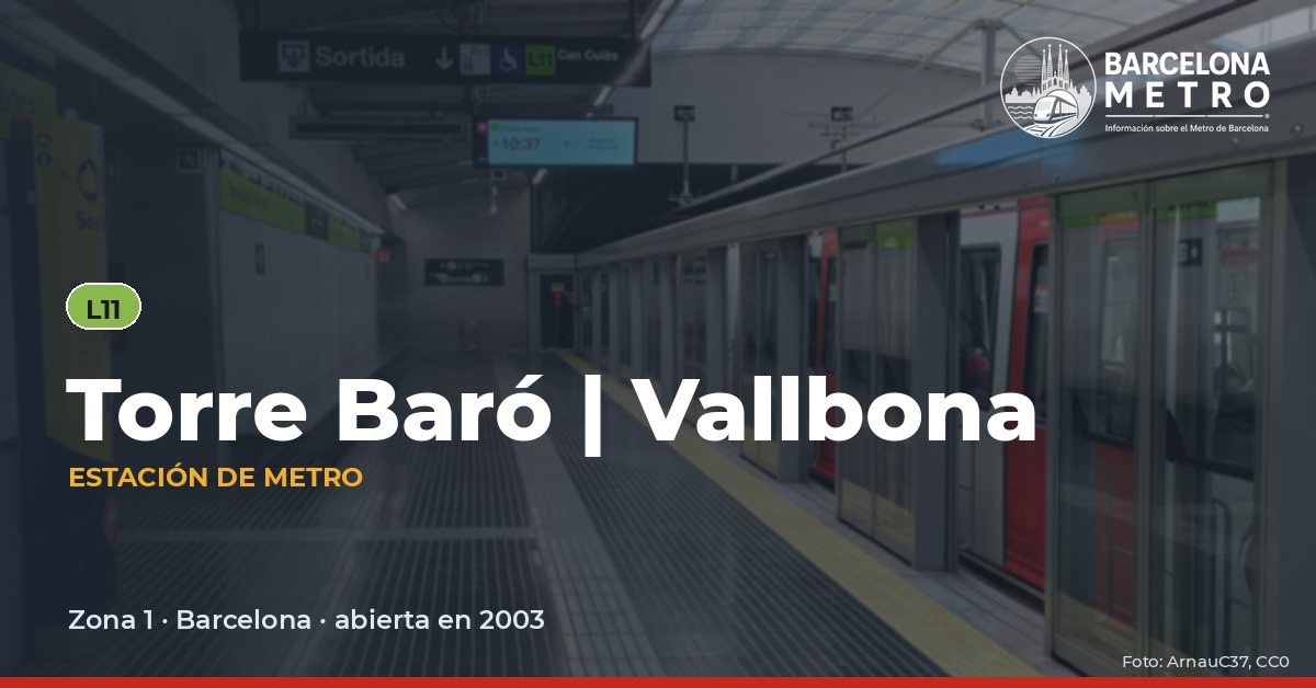 Estación de metro Torre Baró | Vallbona