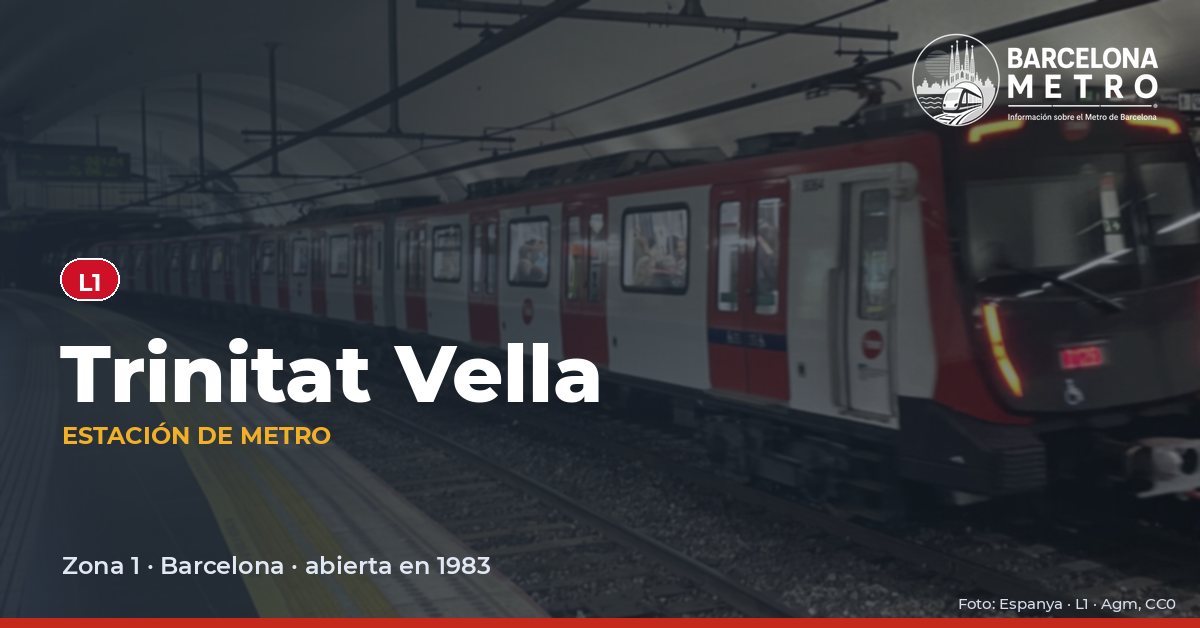 Estación de metro Trinitat Vella