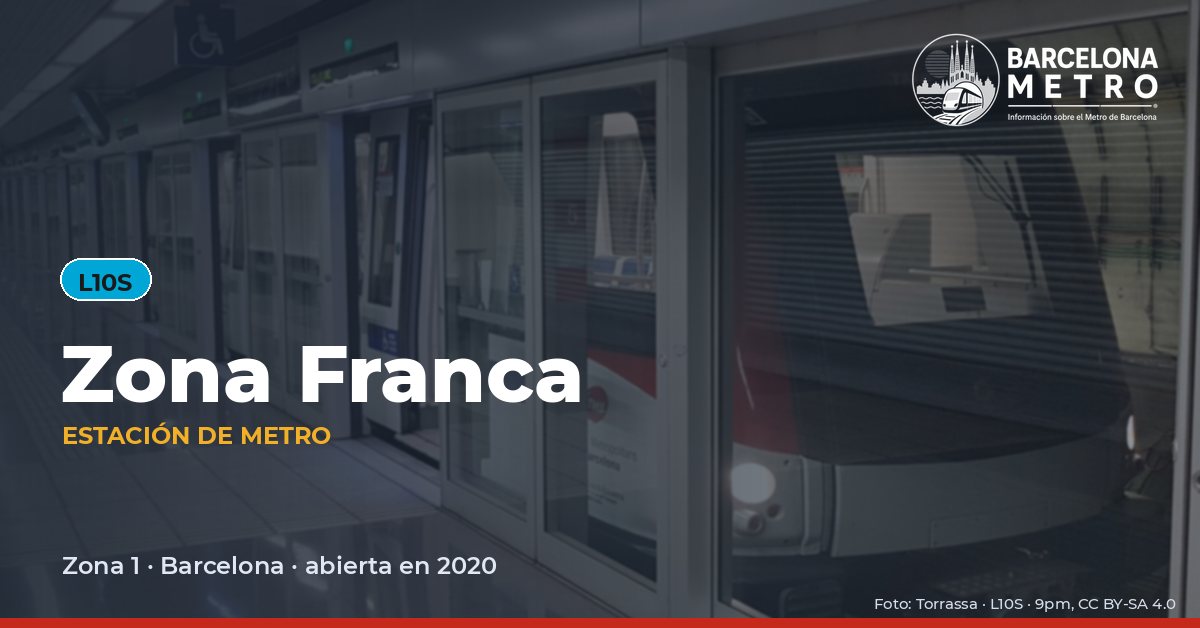 Estación de metro Zona Franca